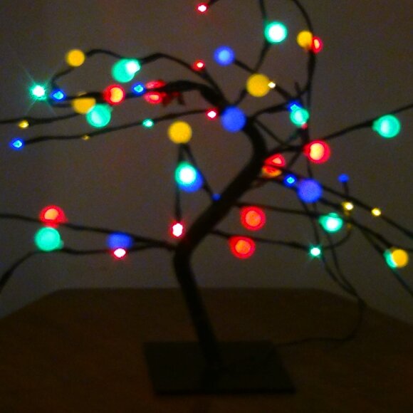 River of Goods Blooming Cherries LED Tree 18" Connected with 20ft Cord - Picture 1 of 12